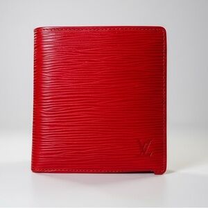 Louis Vuitton ScarletRed Epi Leather Wallet MI0975